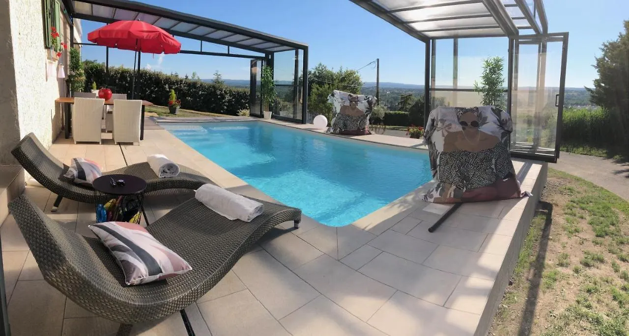 Logement Avec Piscine Couverte Chauffee Du 15 Avril A Octobre Et Spa Privatifs, Vue location